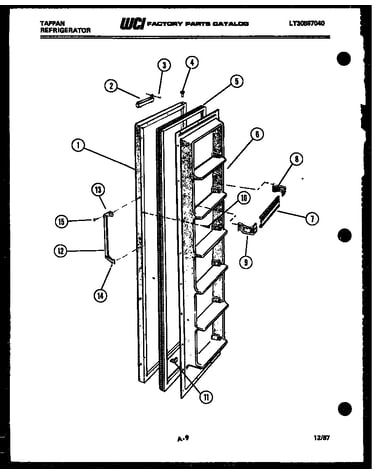 Freezer door parts
