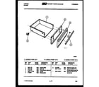 Tappan 37-2537-23-01 drawer parts diagram