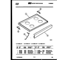 Tappan 31-6538-00-01 cooktop parts diagram
