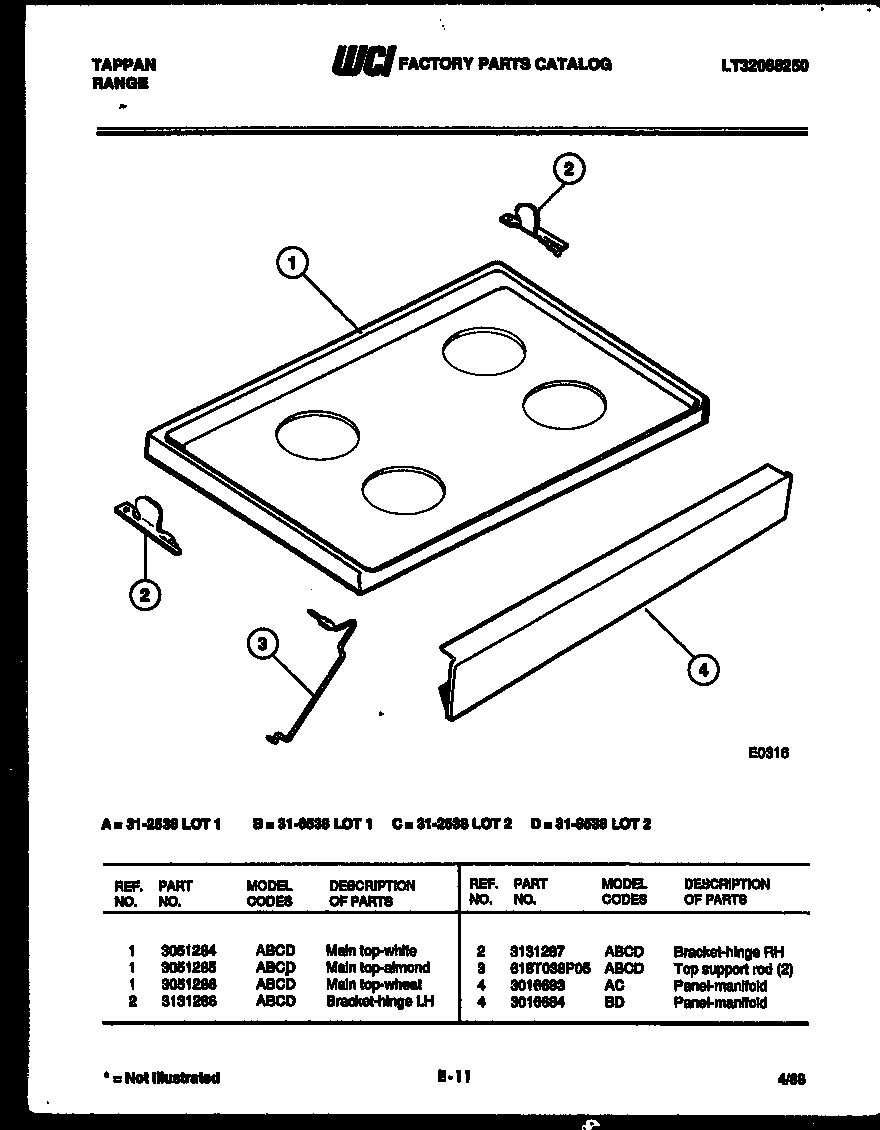 COOKTOP PARTS