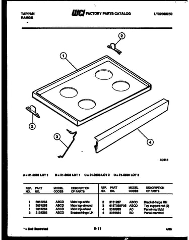 Cooktop parts