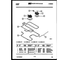 Tappan 31-2538-00-01 broiler parts diagram