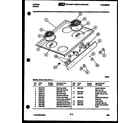 Tappan 37-0117-00-02 cooktop parts diagram