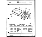 Tappan 31-7348-66-03 drawer parts diagram