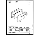 Tappan 37-1028-00-01 door parts diagram