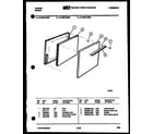 Tappan 37-0007-00-03 door parts diagram