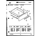Tappan 37-0007-00-02 drawer parts diagram
