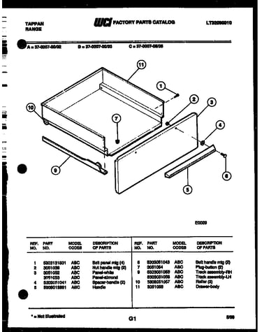 Drawer parts