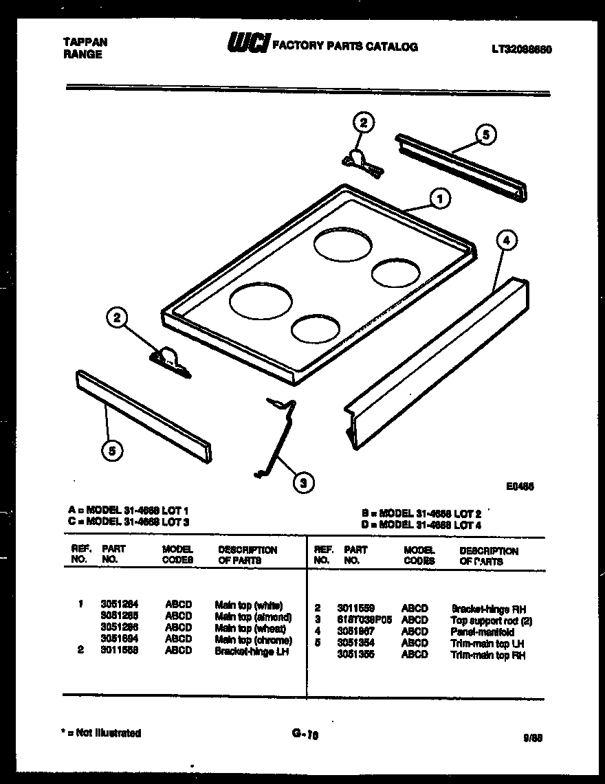 Cooktop parts