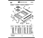 Tappan 30-4988-23-03 cooktop parts diagram