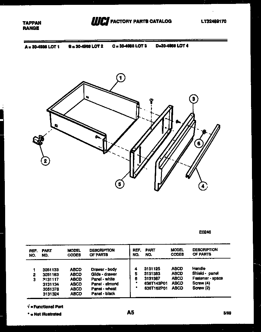 DRAWER PARTS