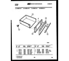 Tappan 30-4988-00-04 drawer parts diagram
