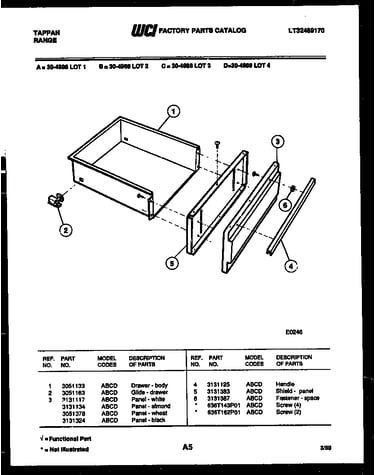Drawer parts