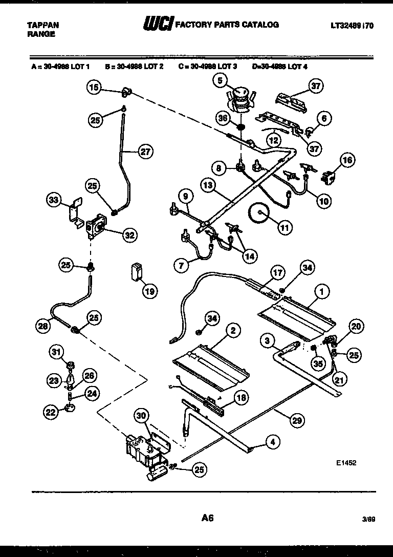 Burner, manifold and gas control