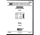 Tappan 14-3038-57-01 cover diagram