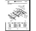Tappan 14-3038-00-01 burner parts diagram