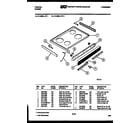 Tappan 30-2758-00-02 cooktop parts diagram