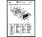 Tappan 30-6758-00-01 burner, manifold and gas control diagram
