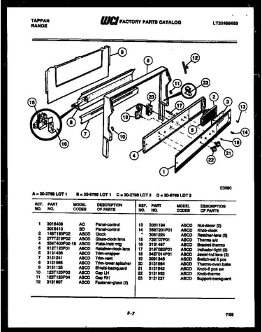Cooktop parts