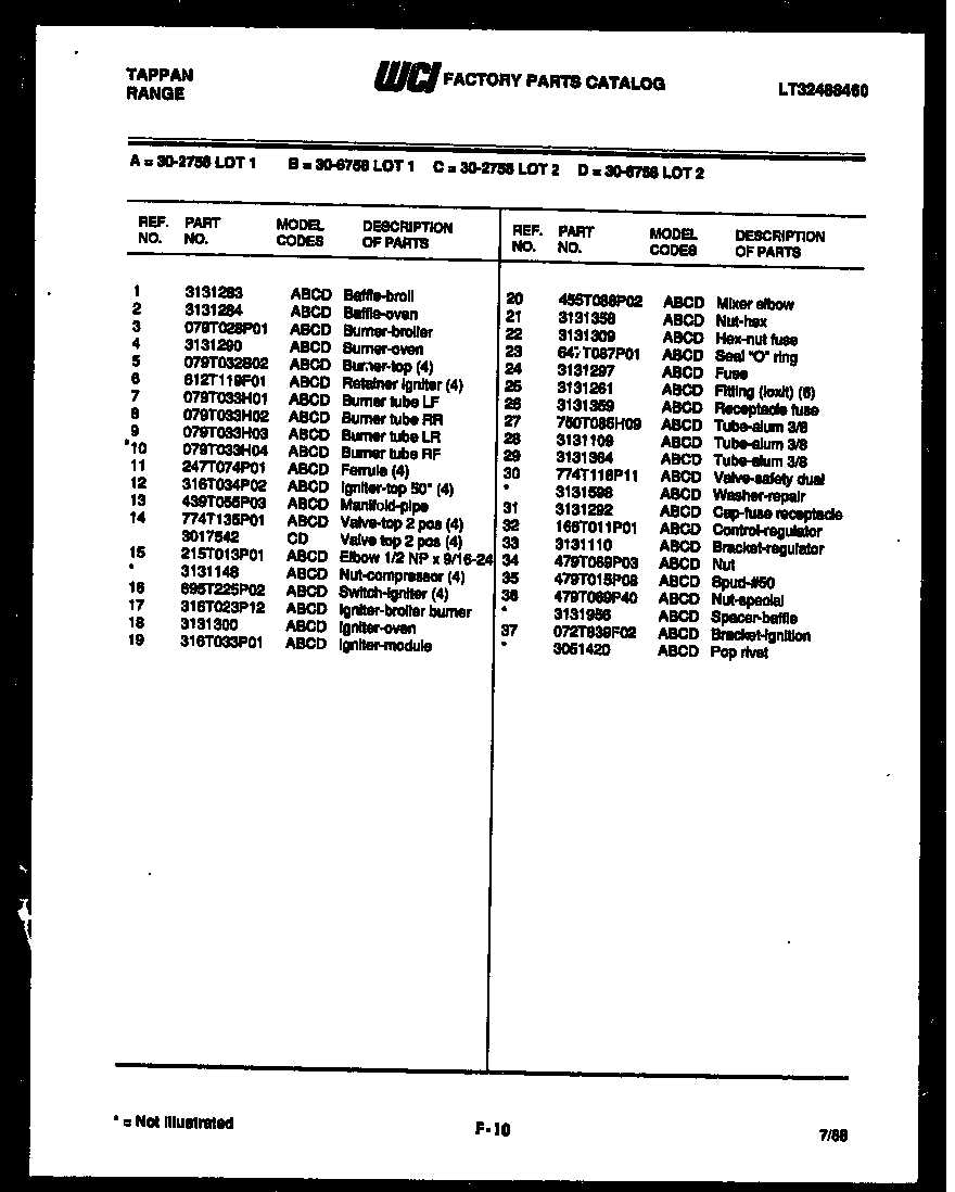 DRAWER PARTS