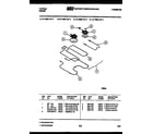 Tappan 14-3028-45-01 burner, manifold and gas control diagram