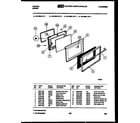 Tappan 30-4388-00-03 door parts diagram