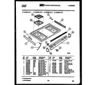 Tappan 30-4688-66-01 cooktop parts diagram