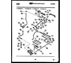 Tappan 30-4688-08-02 burner, manifold and gas control diagram
