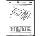 Tappan 30-4688-66-01 drawer parts diagram