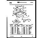 Tappan 46-2857-00-05 top parts diagram