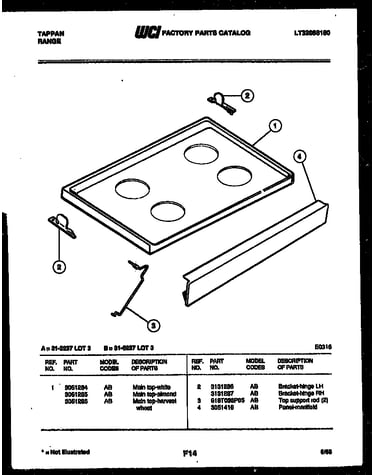 Cooktop parts