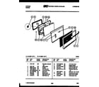 Tappan 31-6237-23-03 door parts diagram