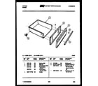 Tappan 31-2237-00-03 drawer parts diagram