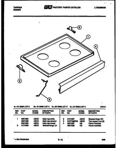 Cooktop parts