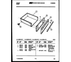 Tappan 31-3648-00-04 drawer parts diagram