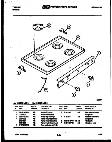 Cooktop parts