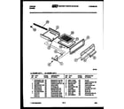 Tappan 30-2537-66-03 broiler drawer parts diagram