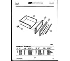 Tappan 30-3857-00-05 drawer parts diagram