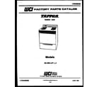Tappan 32-1008-00-02 cover page diagram