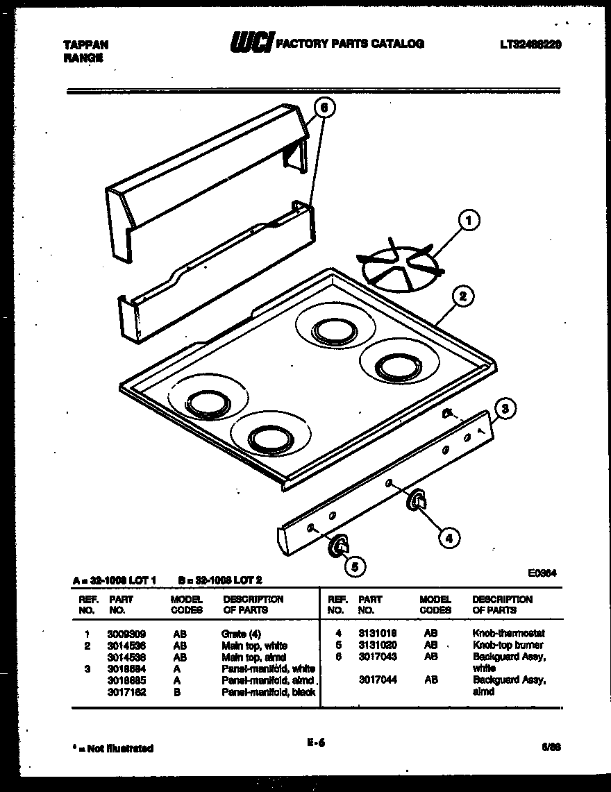 Cooktop parts