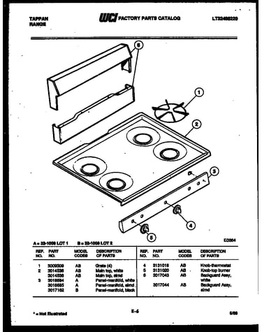 Cooktop parts