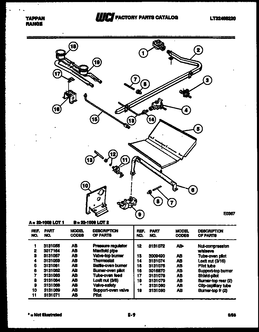 Burner, manifold and gas control