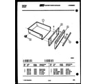 Tappan 30-3987-00-06 drawer parts diagram
