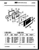 Lower oven door parts