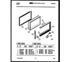 Tappan 72-7657-00-02 upper oven door parts diagram