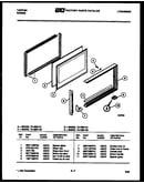 Upper oven door parts
