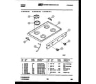 Tappan 30-3148-00-01 cooktop parts diagram