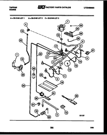 Burner, manifold and gas control