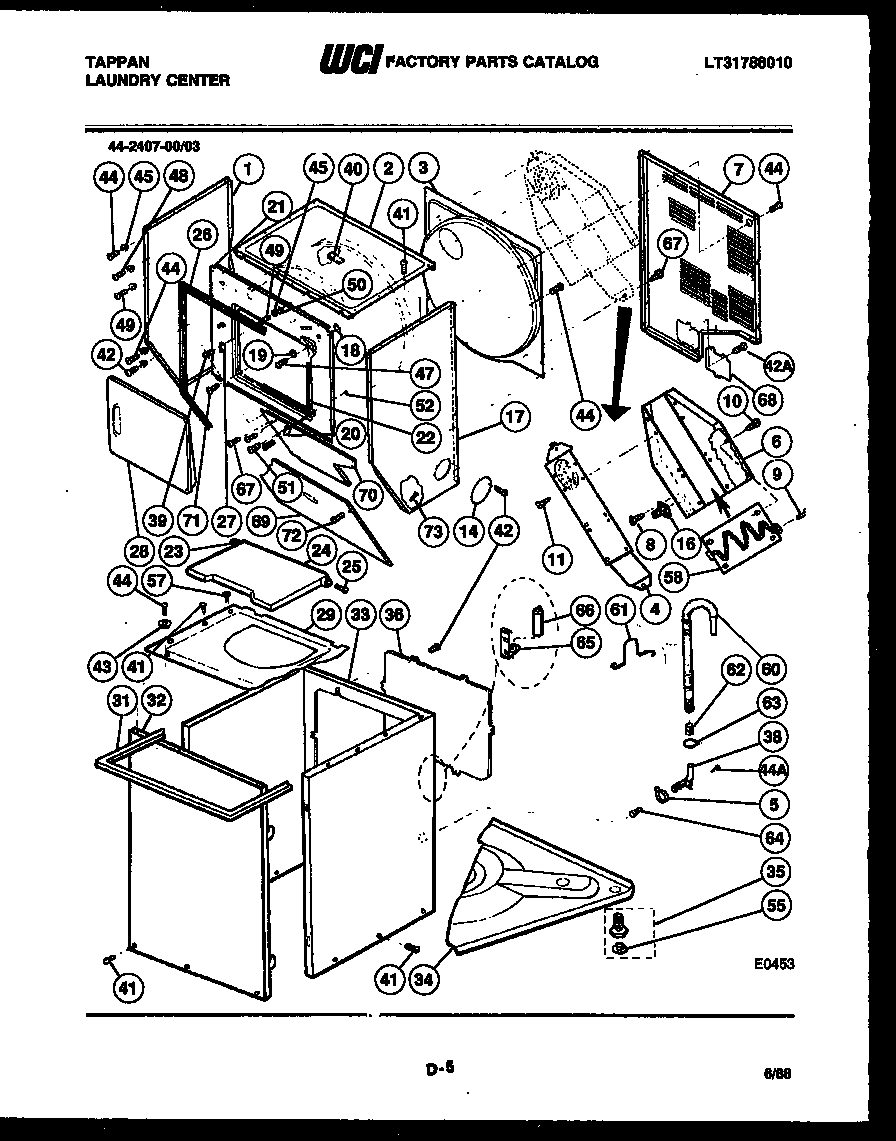 Cabinet parts and heater