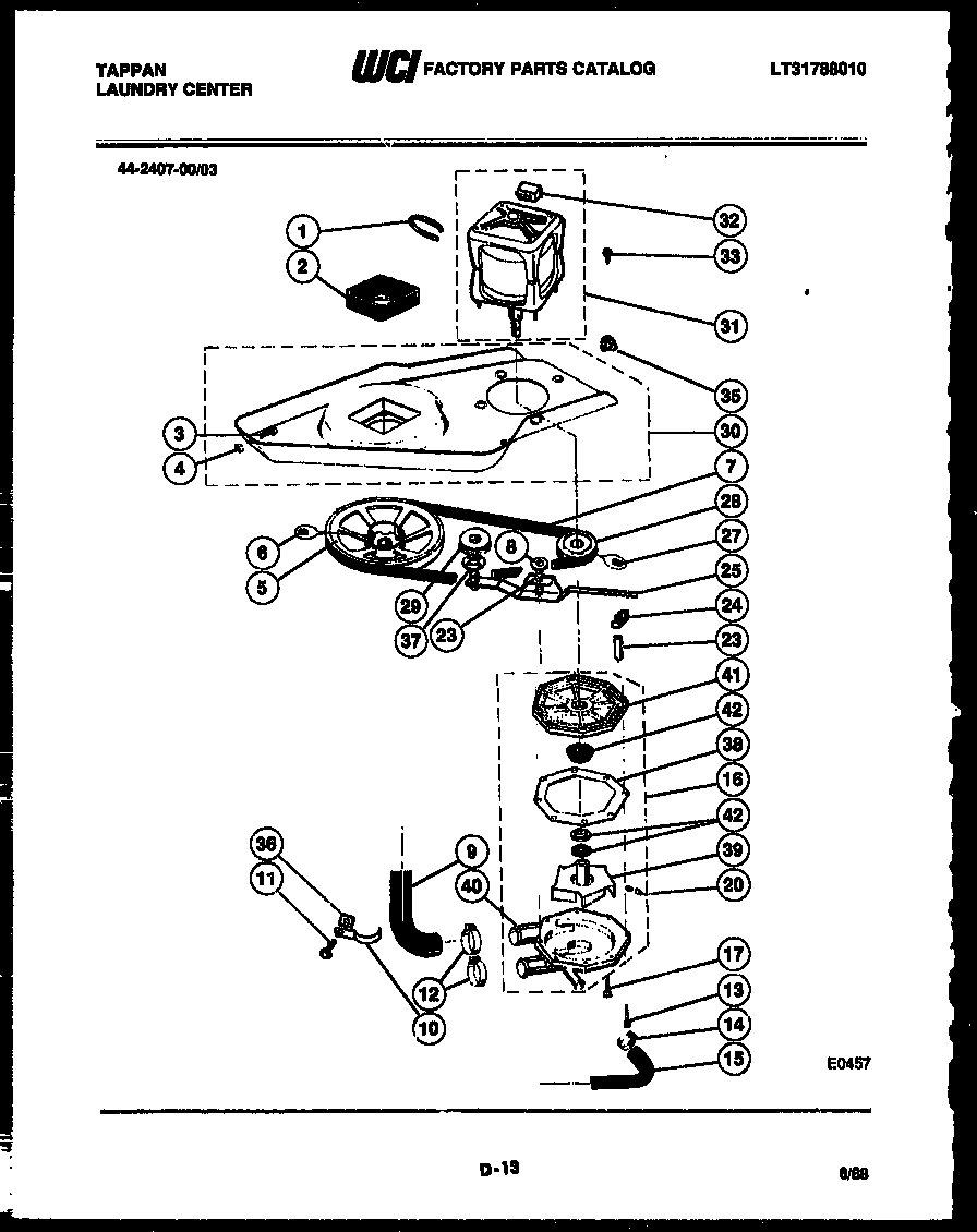 Washer drive system and pump